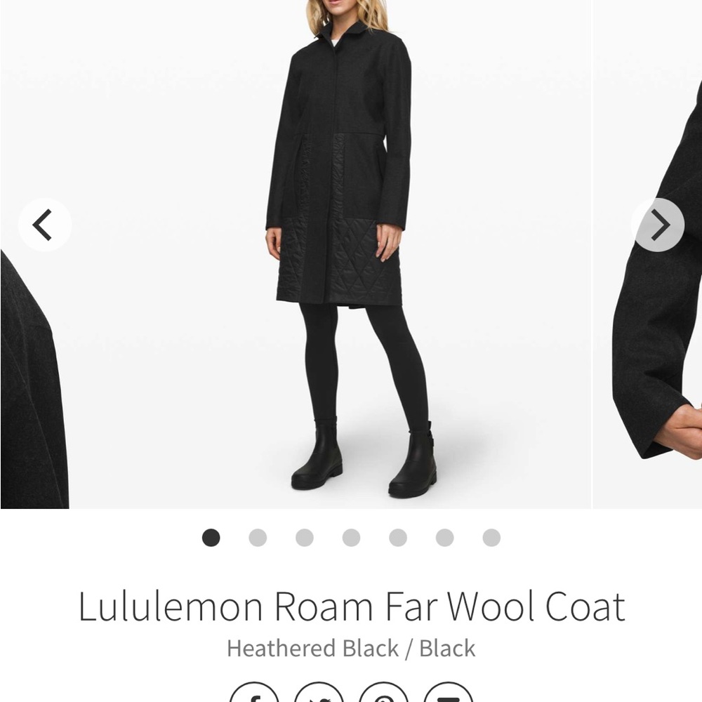 lululemon roam far wool coat